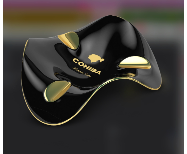 Ashtray Porcelain Cohiba 3 Cigars