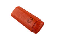 Leather Cigar Case Partagas Orange 2 Cigars